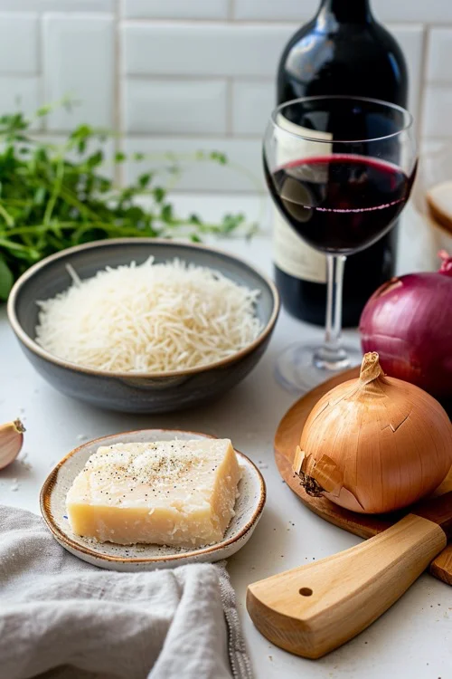 ingredientes risotto al parmigiano rosso