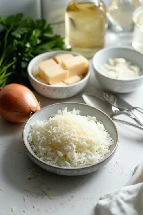 ingredientes risotto con nata