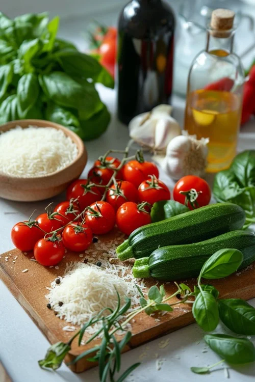 ingredientes risotto mediterráneo